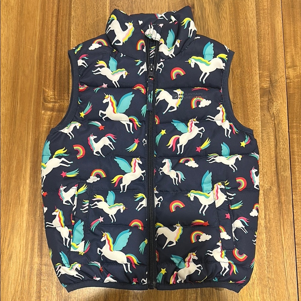 Mountain Warehouse Unicorn Print Puffer Vest